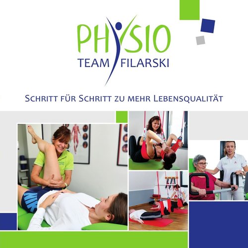 Faltblatt Physioteam Filarski – Titelseite